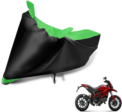 Auto Hub Two Wheeler Cover for Ducati(Hypermotard, Black, Green)