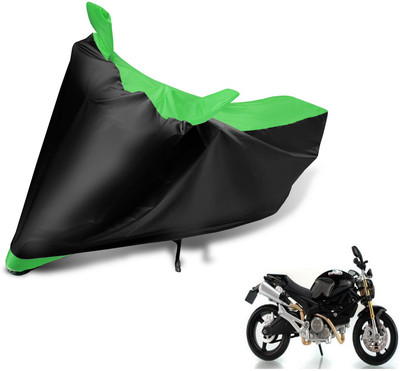 MOCKHE Two Wheeler Cover for Ducati(Monster 82, Black, Green)
