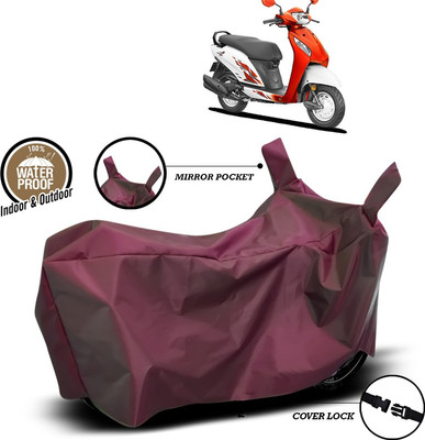 SEBONGO Waterproof Two Wheeler Cover for Honda(Activa, Maroon)