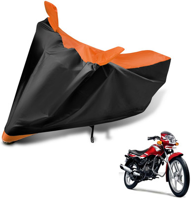 Auto Hub Two Wheeler Cover for TVS(Star Sport, Black, Orange)
