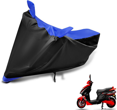 Auto Hub Two Wheeler Cover for Kinetic(Nova, Black, Blue)