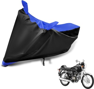 MOCKHE Two Wheeler Cover for Hero(Splendor Pro Classic, Black, Blue)