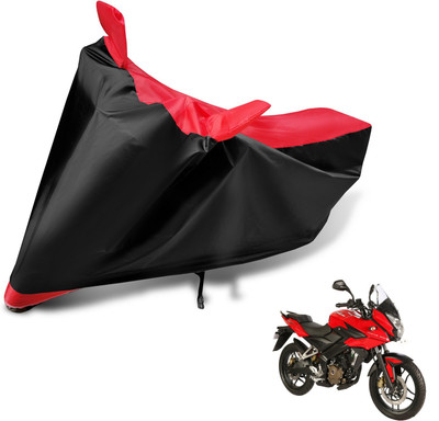 Auto Hub Waterproof Two Wheeler Cover for Bajaj(Pulsar AS 150, Red)