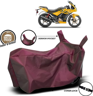ANTHUB Waterproof Two Wheeler Cover for Hero(Karizma ZMR, Maroon)