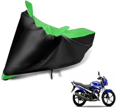 Auto Hub Two Wheeler Cover for Yamaha(Gladiator RS, Black, Green)