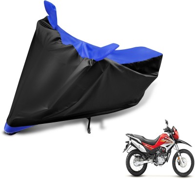 MOCKHE Two Wheeler Cover for Hero(Impulse, Black, Blue)