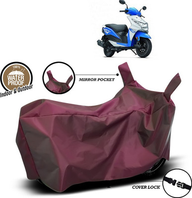 SEBONGO Waterproof Two Wheeler Cover for Honda(Dio, Maroon)