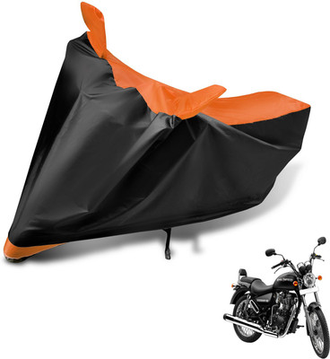 Auto Hub Two Wheeler Cover for Royal Enfield(Thunderbird 350, Black, Orange)