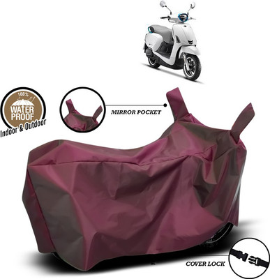 SEBONGO Waterproof Two Wheeler Cover for 22Motors(Maroon)