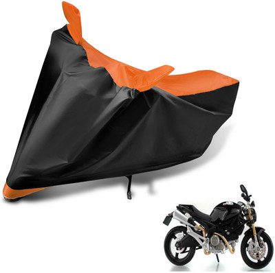 MOCKHE Two Wheeler Cover for Ducati(Monster 82, Black, Orange)