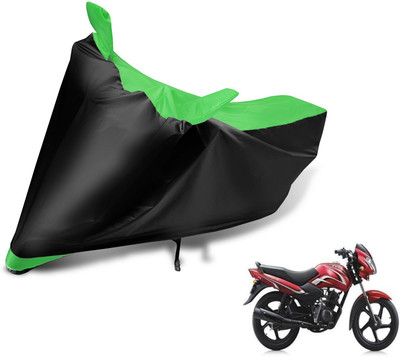 MOCKHE Two Wheeler Cover for TVS(Sport, Black, Green)