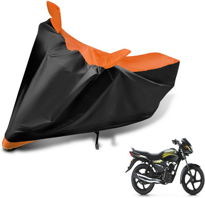 MOCKHE Two Wheeler Cover for TVS(Star City, Black, Orange)