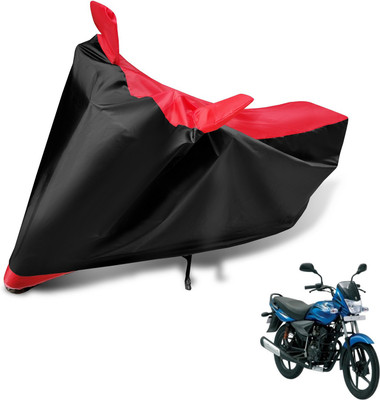 MOCKHE Two Wheeler Cover for Bajaj(Platina 125, Black, Red)