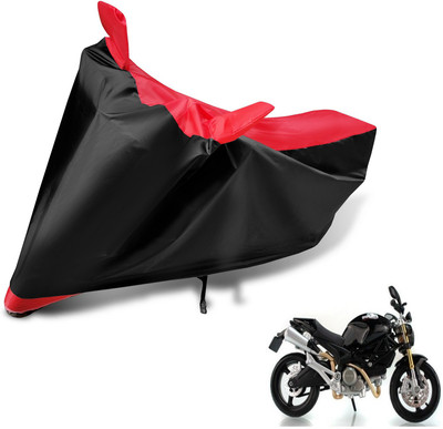 MOCKHE Two Wheeler Cover for Ducati(Monster 82, Black, Red)