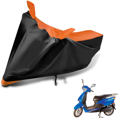Auto Hub Two Wheeler Cover for Hero(E Scoot, Black, Orange)