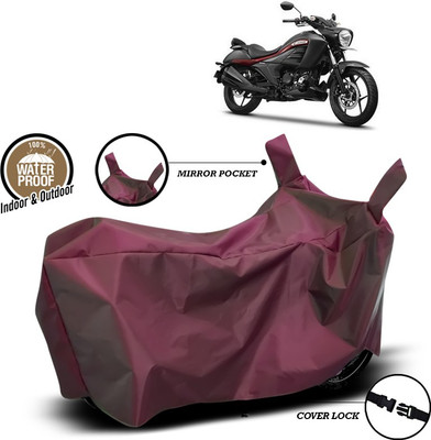 SEBONGO Waterproof Two Wheeler Cover for Suzuki(Intruder, Maroon)