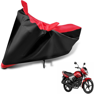 Auto Hub Two Wheeler Cover for Yamaha(Saluto, Black, Red)