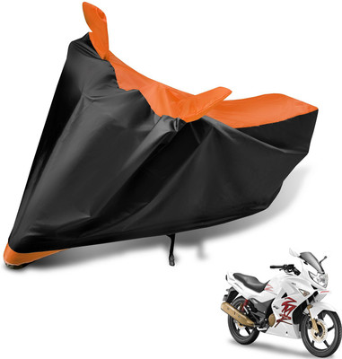 Auto Hub Two Wheeler Cover for Hero(Karizma ZMR, Black, Orange)