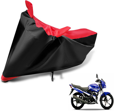 Auto Hub Two Wheeler Cover for Yamaha(Gladiator RS, Black, Red)