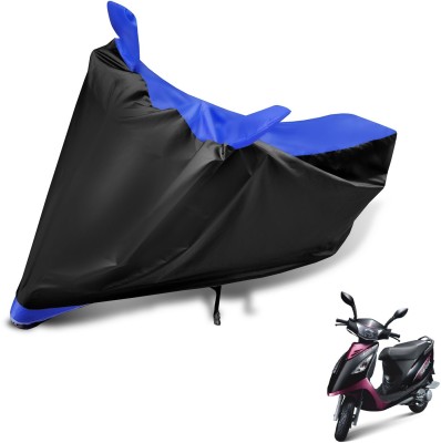 Auto Hub Two Wheeler Cover for TVS(Scooty Streak, Black, Blue)