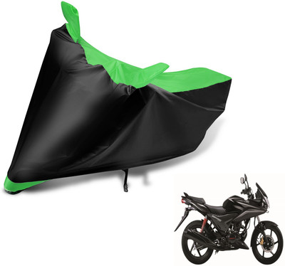 MOCKHE Two Wheeler Cover for Honda(CBF Stunner, Black, Green)