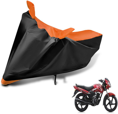 Auto Hub Two Wheeler Cover for TVS(Sport, Black, Orange)