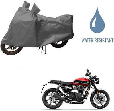 THE REAL ARV Waterproof Two Wheeler Cover for Triumph(Twin, Grey)