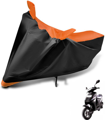 Auto Hub Two Wheeler Cover for Mahindra(Kine, Black, Orange)