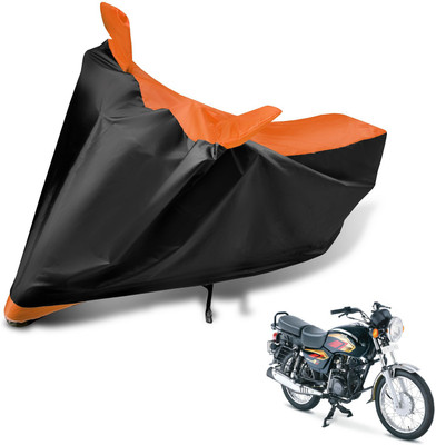 MOCKHE Two Wheeler Cover for TVS(Max 4R, Black, Orange)
