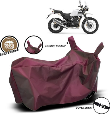 ANTHUB Waterproof Two Wheeler Cover for Royal Enfield(Himalayan, Maroon)