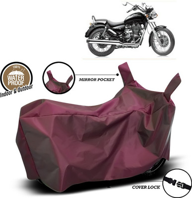SEBONGO Waterproof Two Wheeler Cover for Royal Enfield(Thunderbird 500, Maroon)