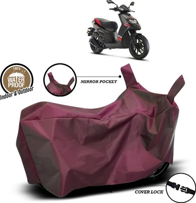 SEBONGO Waterproof Two Wheeler Cover for Aprilia(Storm 125, Maroon)