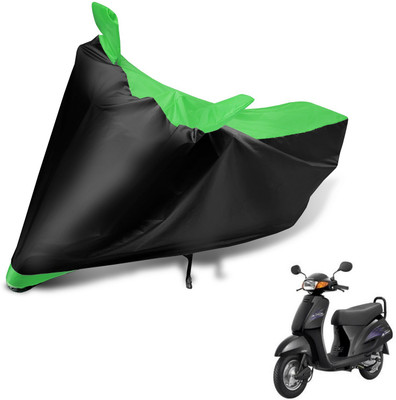 MOCKHE Two Wheeler Cover for Honda(Activa, Black, Green)