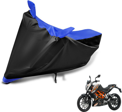 Auto Hub Two Wheeler Cover for KTM(Duke 390, Black, Blue)