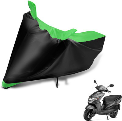 Auto Hub Two Wheeler Cover for Honda(Dio, Black, Green)
