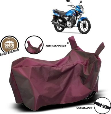 ANTHUB Waterproof Two Wheeler Cover for Yamaha(Saluto RX, Maroon)