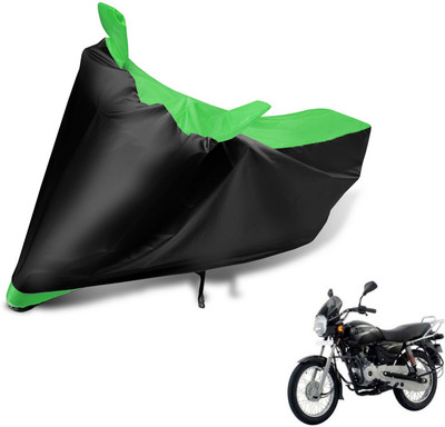 Auto Hub Two Wheeler Cover for Bajaj(Boxer, Black, Green)