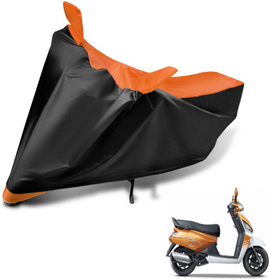 Auto Hub Two Wheeler Cover for Mahindra(Gusto, Black, Orange)