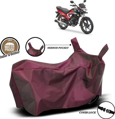 SEBONGO Waterproof Two Wheeler Cover for Honda(Dream Yuga, Maroon)