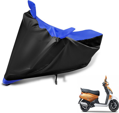 MOCKHE Two Wheeler Cover for Mahindra(Gusto, Black, Blue)