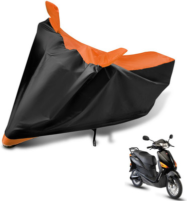 Auto Hub Two Wheeler Cover for Hero(Electric Optima, Black, Orange)