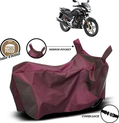 ANTHUB Waterproof Two Wheeler Cover for Hero(CBZ, Maroon)
