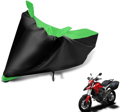 Auto Hub Two Wheeler Cover for Ducati(Hyperstrada, Black, Green)