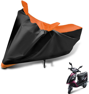 Auto Hub Two Wheeler Cover for TVS(Scooty Streak, Black, Orange)