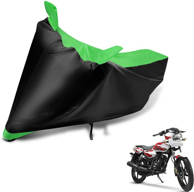 Auto Hub Two Wheeler Cover for TVS(Phoenix 125, Black, Green)