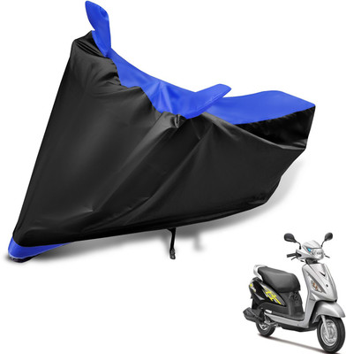 Auto Hub Two Wheeler Cover for Suzuki(Swish, Black, Blue)
