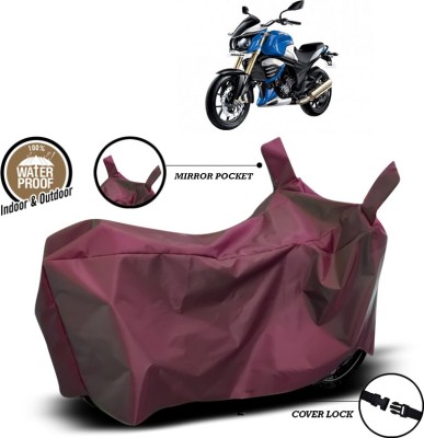 ANTHUB Waterproof Two Wheeler Cover for Mahindra(Mojo, Maroon)