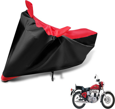 Euro Care Two Wheeler Cover for Royal Enfield(Electra, Black, Red)