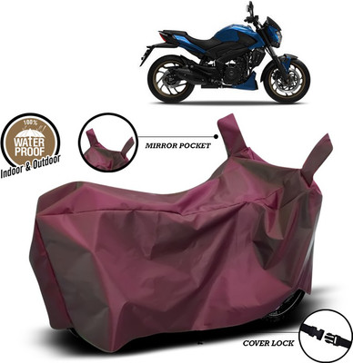 ANTHUB Waterproof Two Wheeler Cover for Bajaj(Dominar, Maroon)