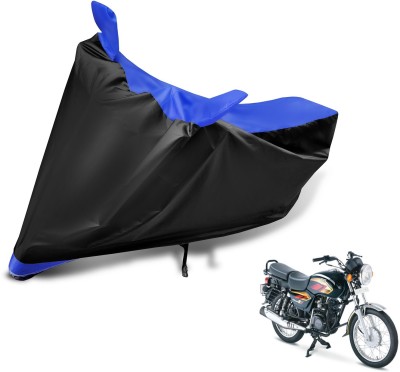 MOCKHE Two Wheeler Cover for TVS(Max 4R, Black, Blue)